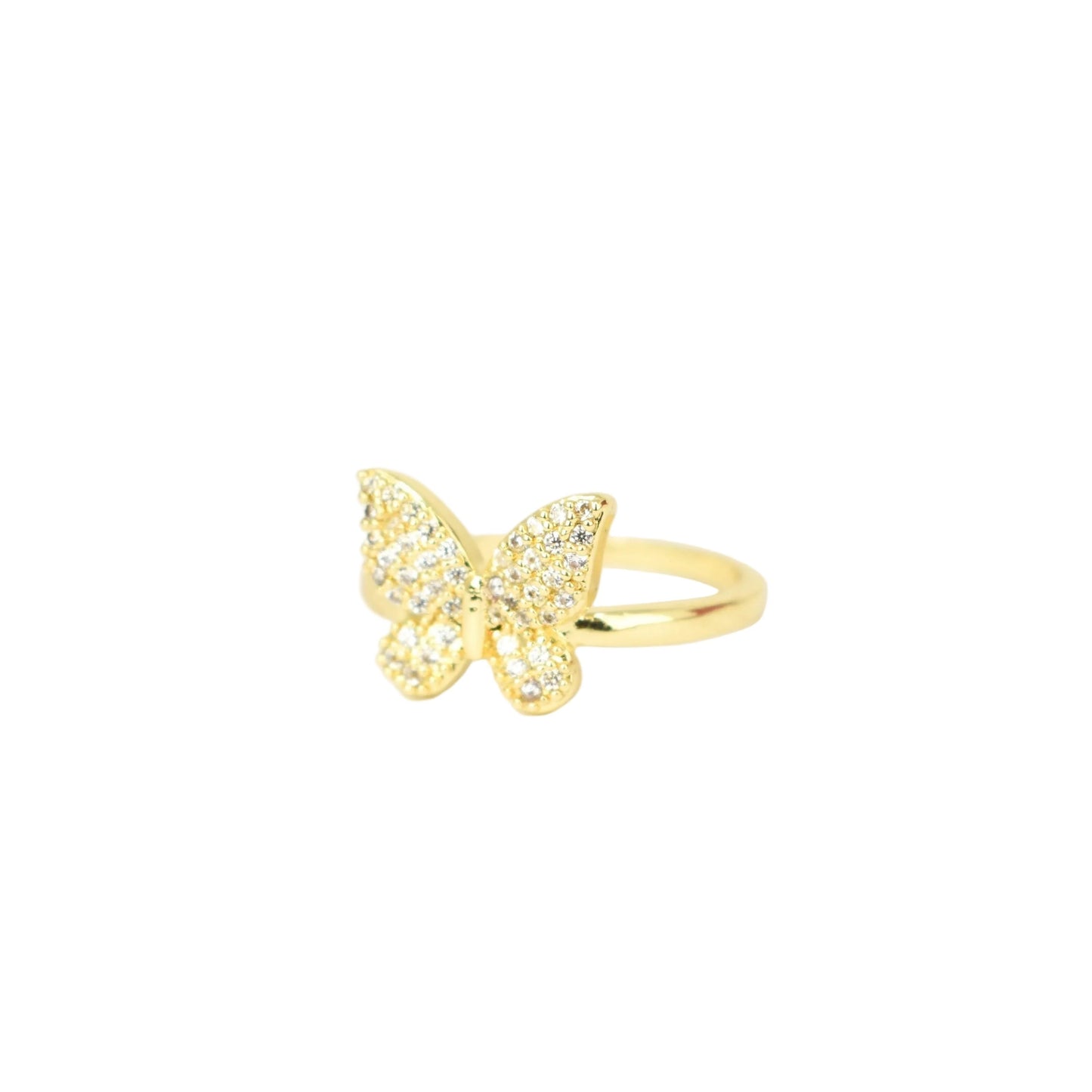 Pavé Butterfly Crystal Ring