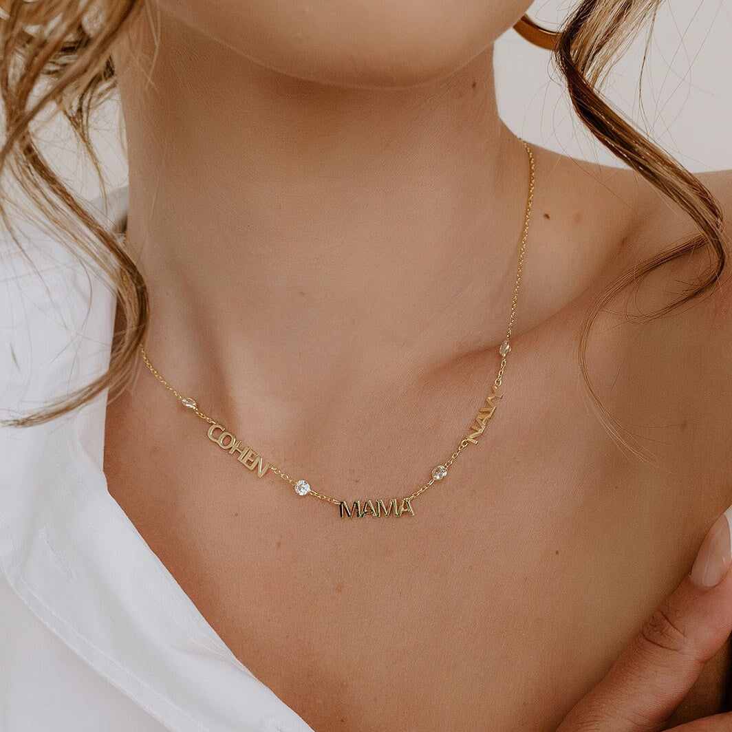 Custom My Mantra/Name Crystal Necklace