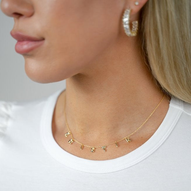 It’s All in a Name® Mini Bubble Letters Necklace