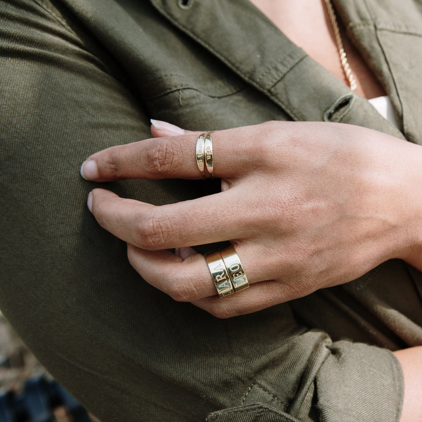 Custom Name Band Ring