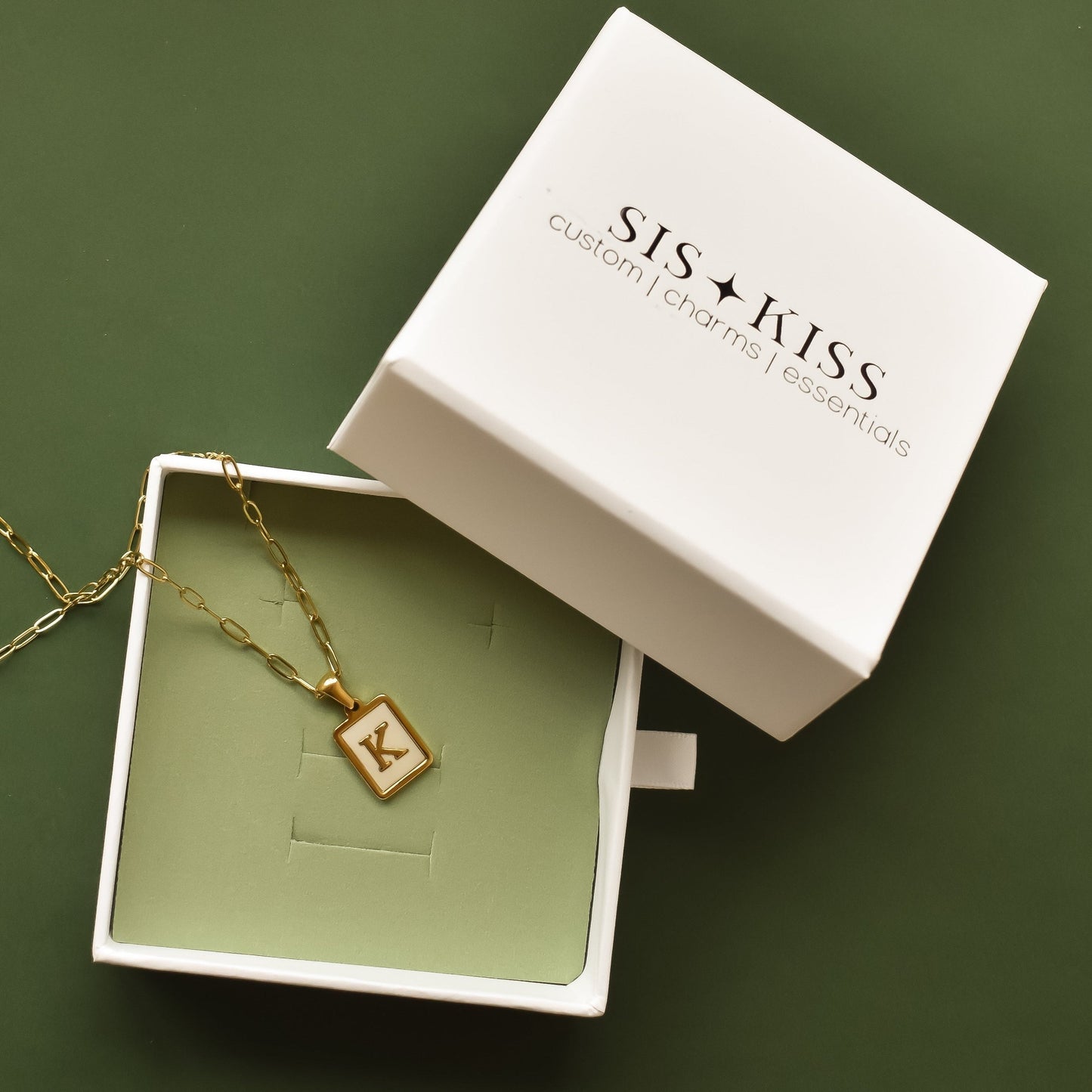 Ocean Drive Initial Necklace