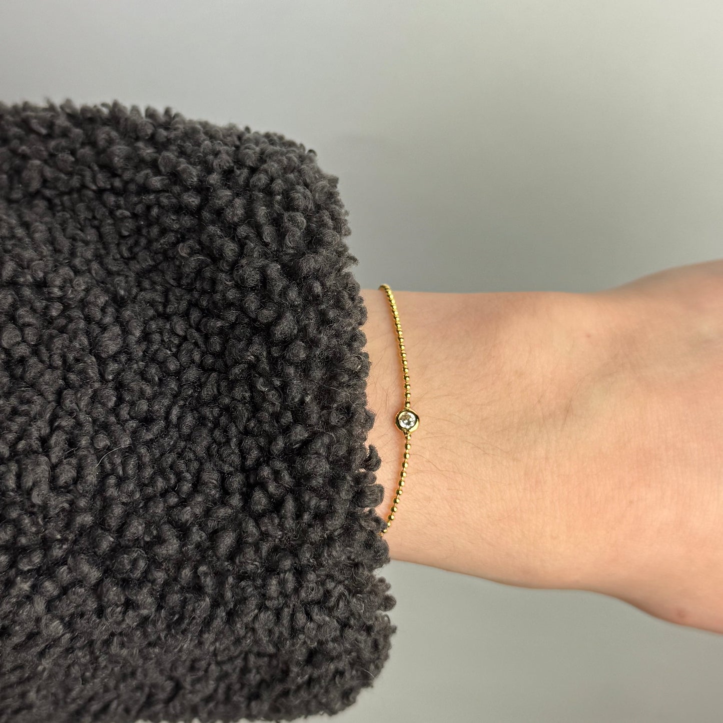 Dainty Crystal Bezel Bracelet
