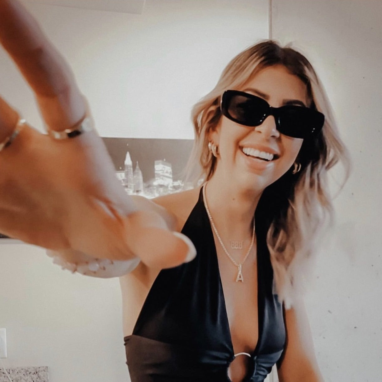 Tennis Chain Initial Choker
