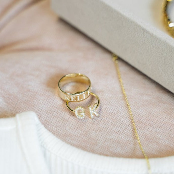 Custom Open Initial Ring
