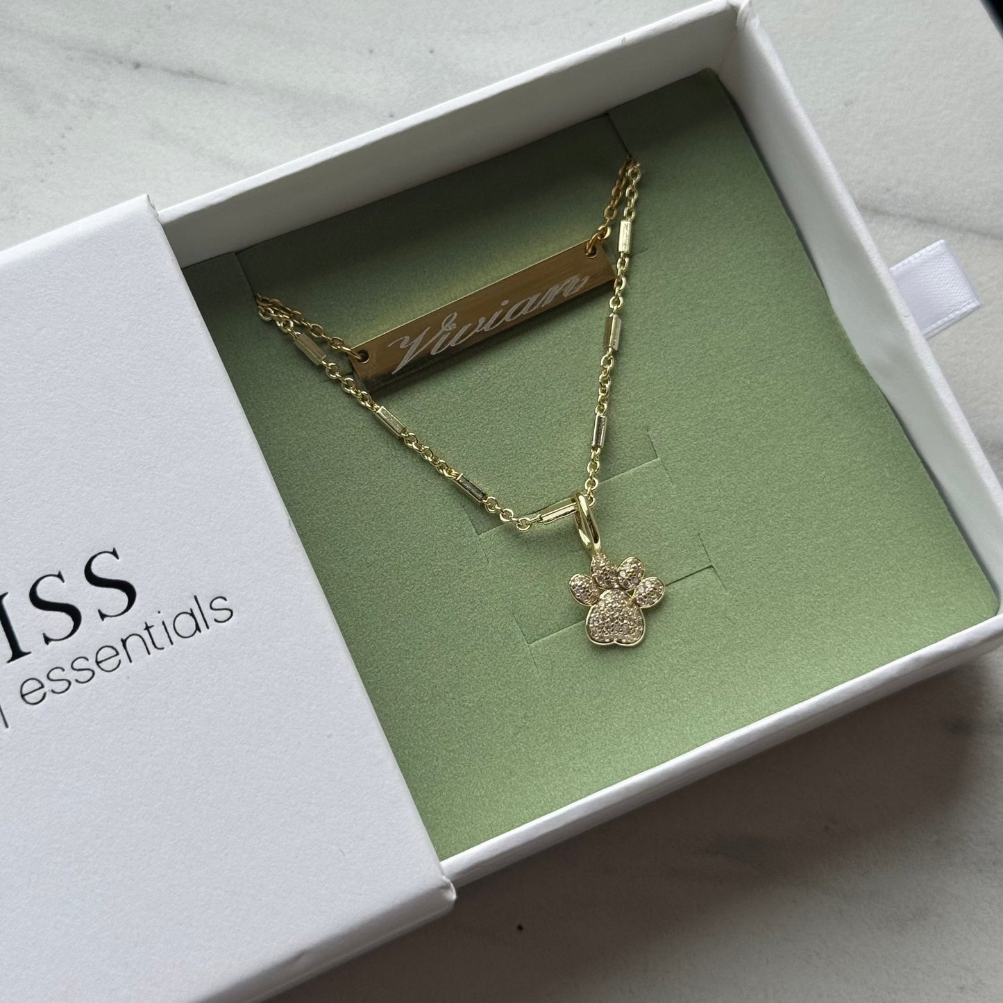 Dog Mama Charm Necklace Set