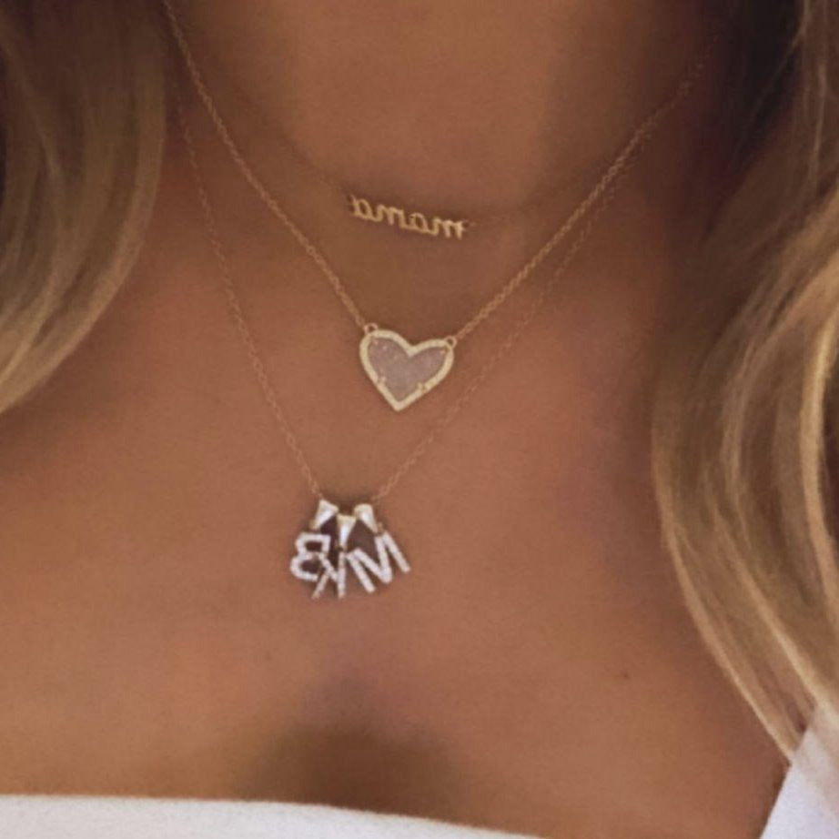 Custom Layered Initial Necklace