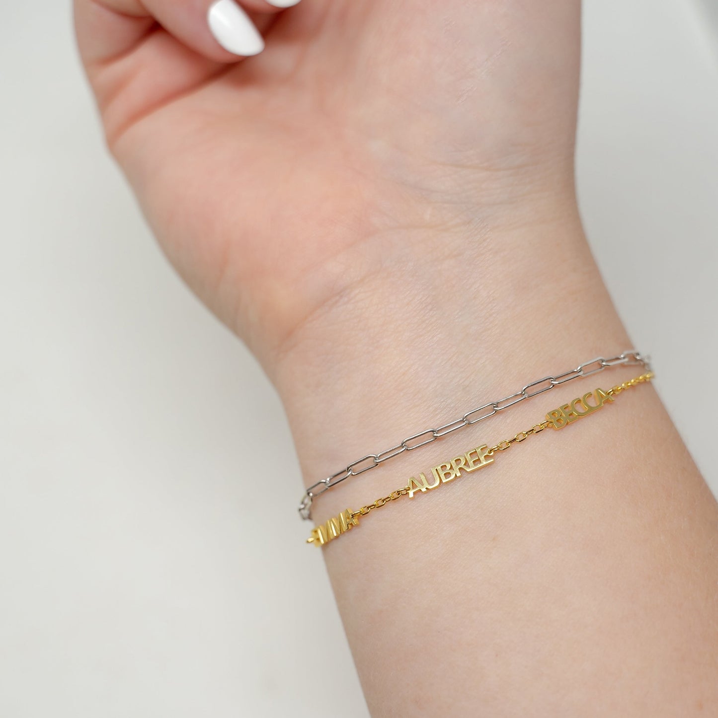 Custom My Mantra Name Bracelet