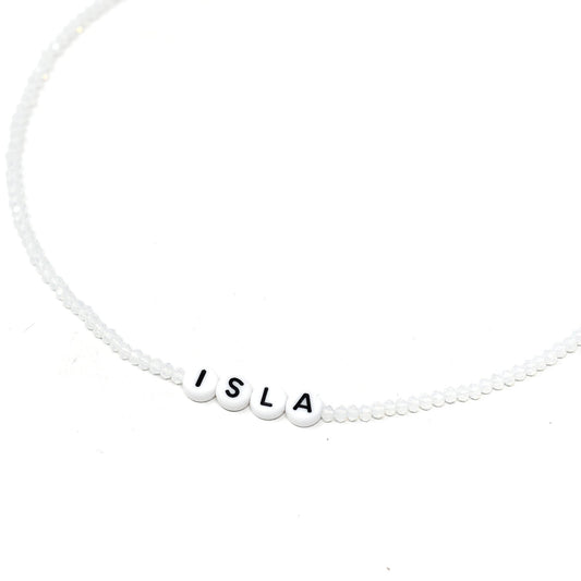 Customized Moonstone Beaded Necklace