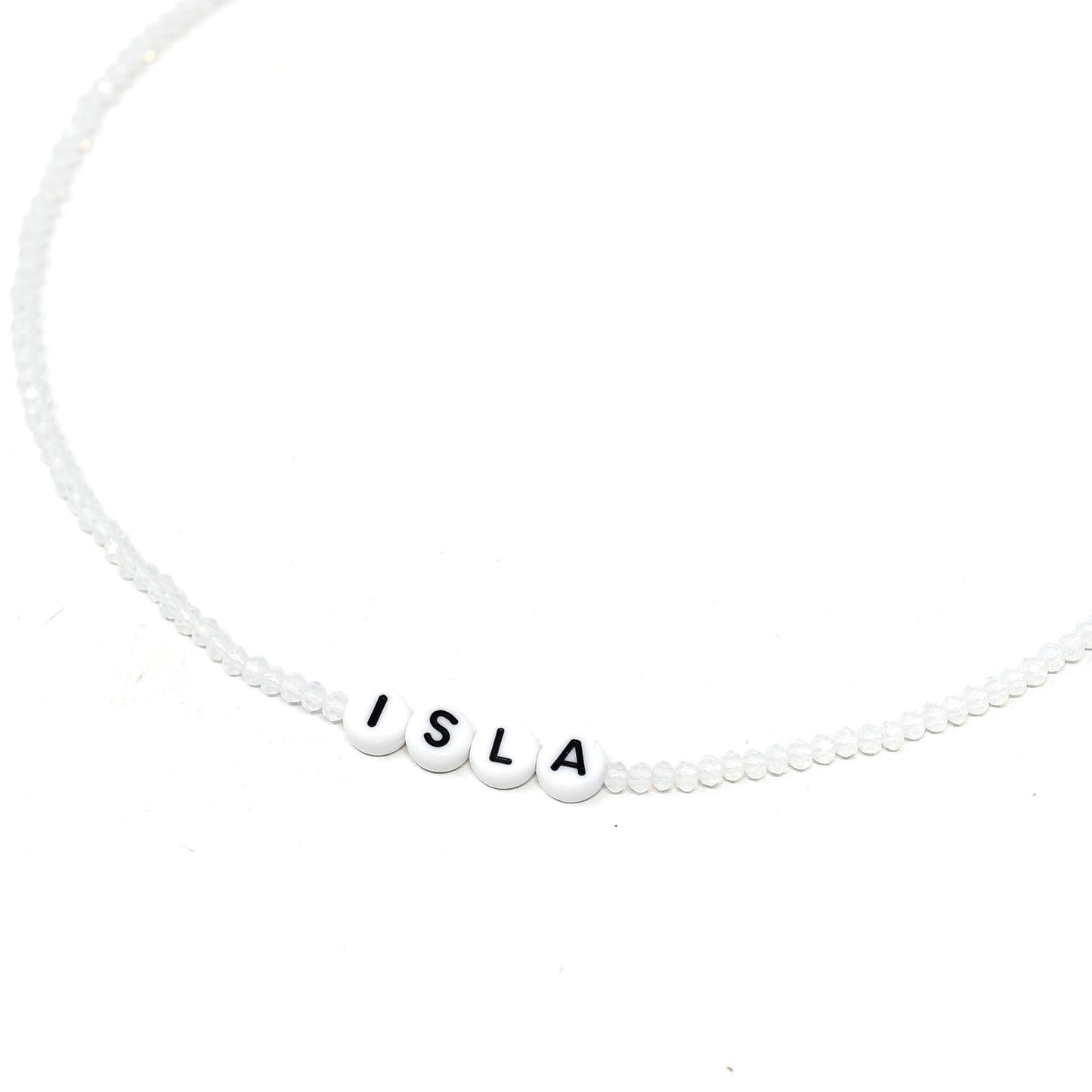 Customized Moonstone Beaded Necklace