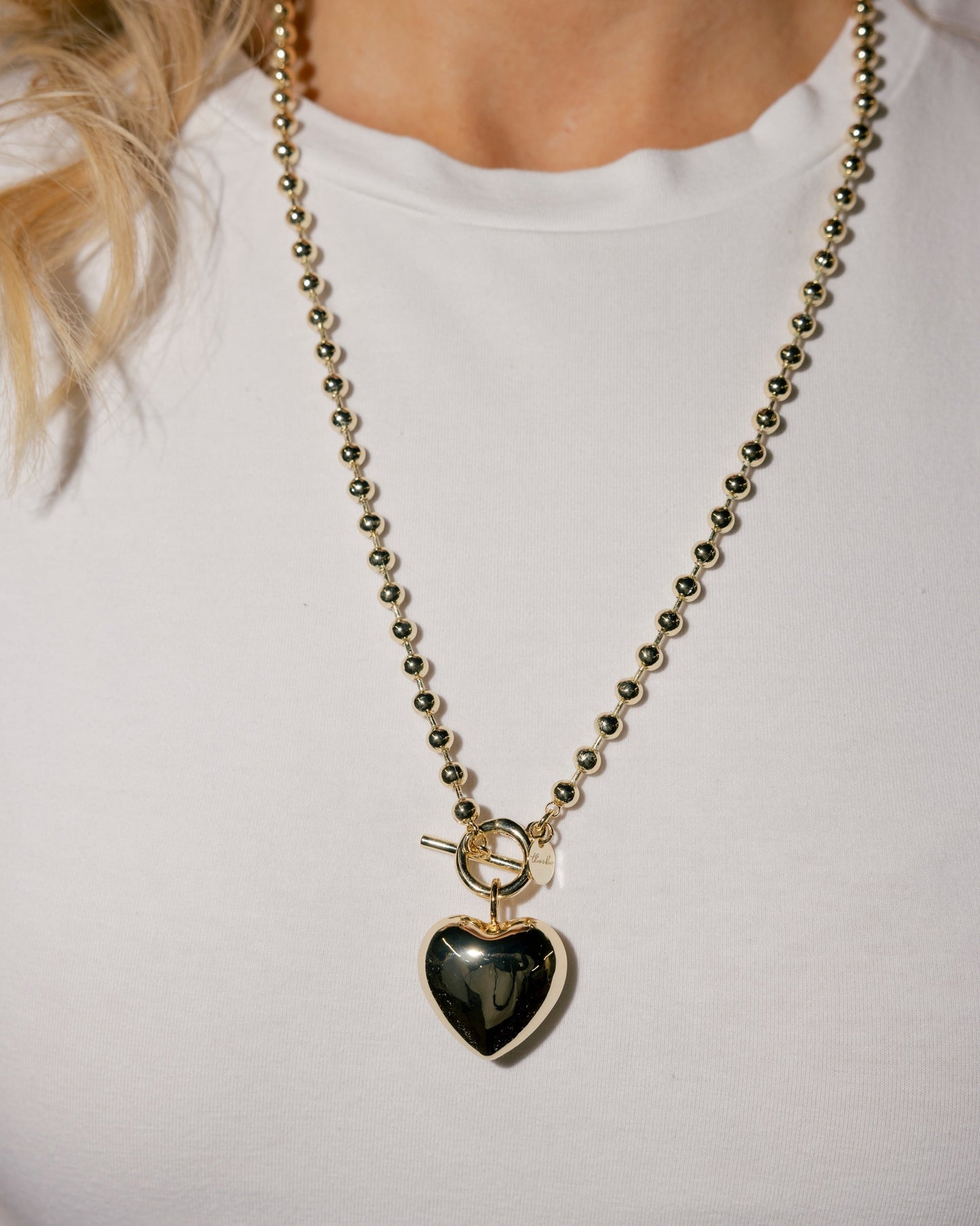 Large Puffy Heart Charm