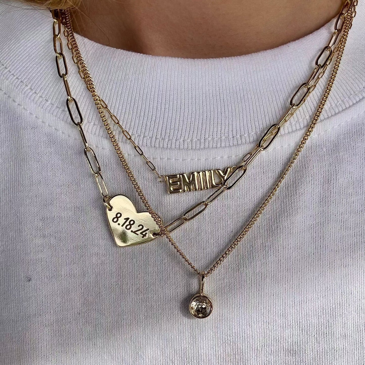 Bezel Stone Charms