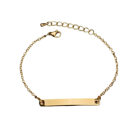 Custom Engraved Bar Bracelet