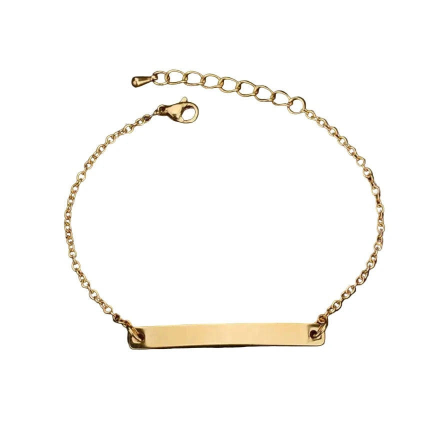 Custom Engraved Bar Bracelet