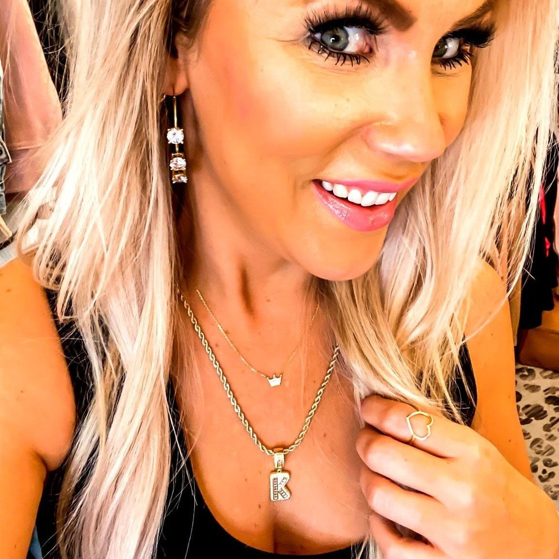 Bling Initial Necklace