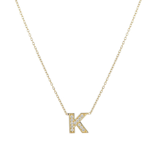 Custom Bold Initial Necklace