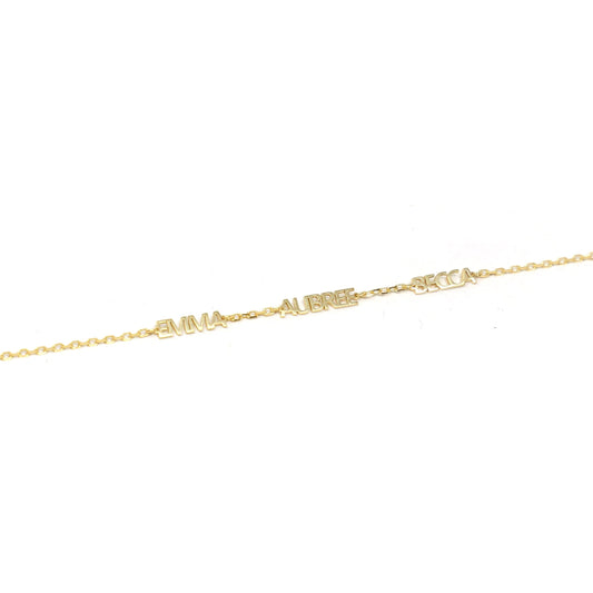 Custom My Mantra Name Bracelet