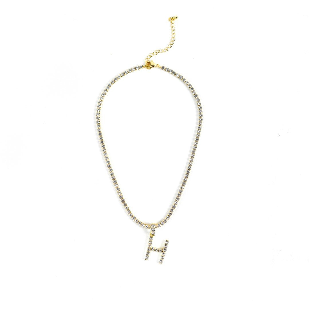 Tennis Chain Initial Choker
