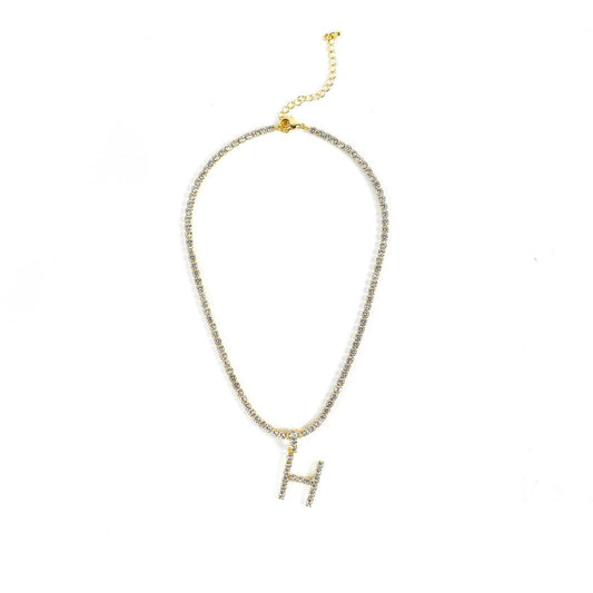 Tennis Chain Initial Choker