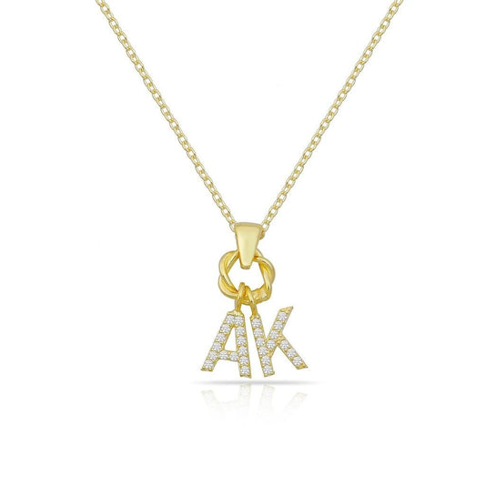 Custom Initial Charm Necklace