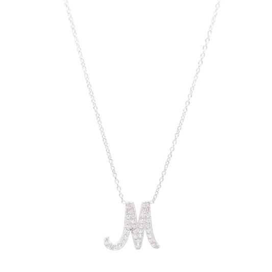 Custom Script Initial Necklace
