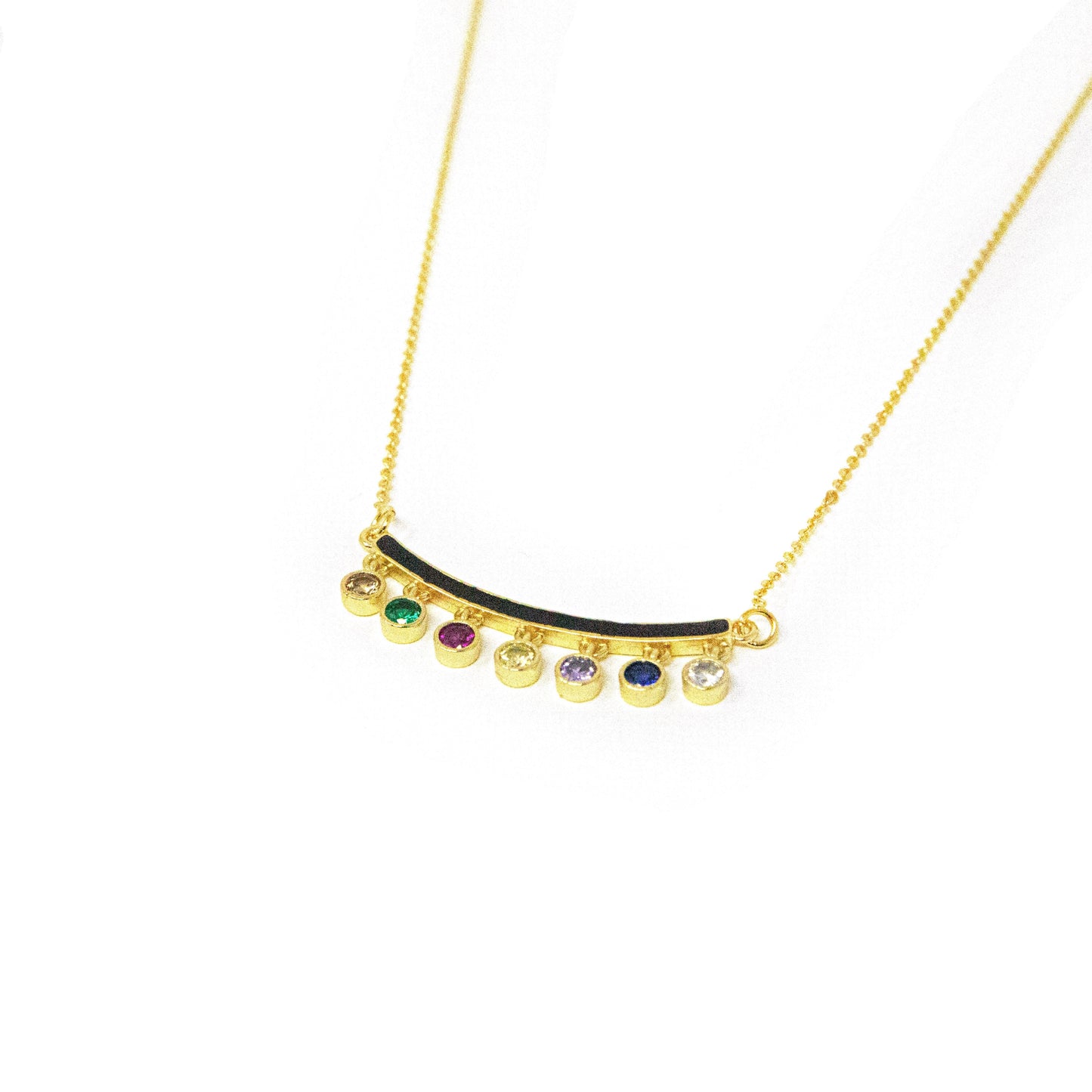 Bar Necklace With Swag