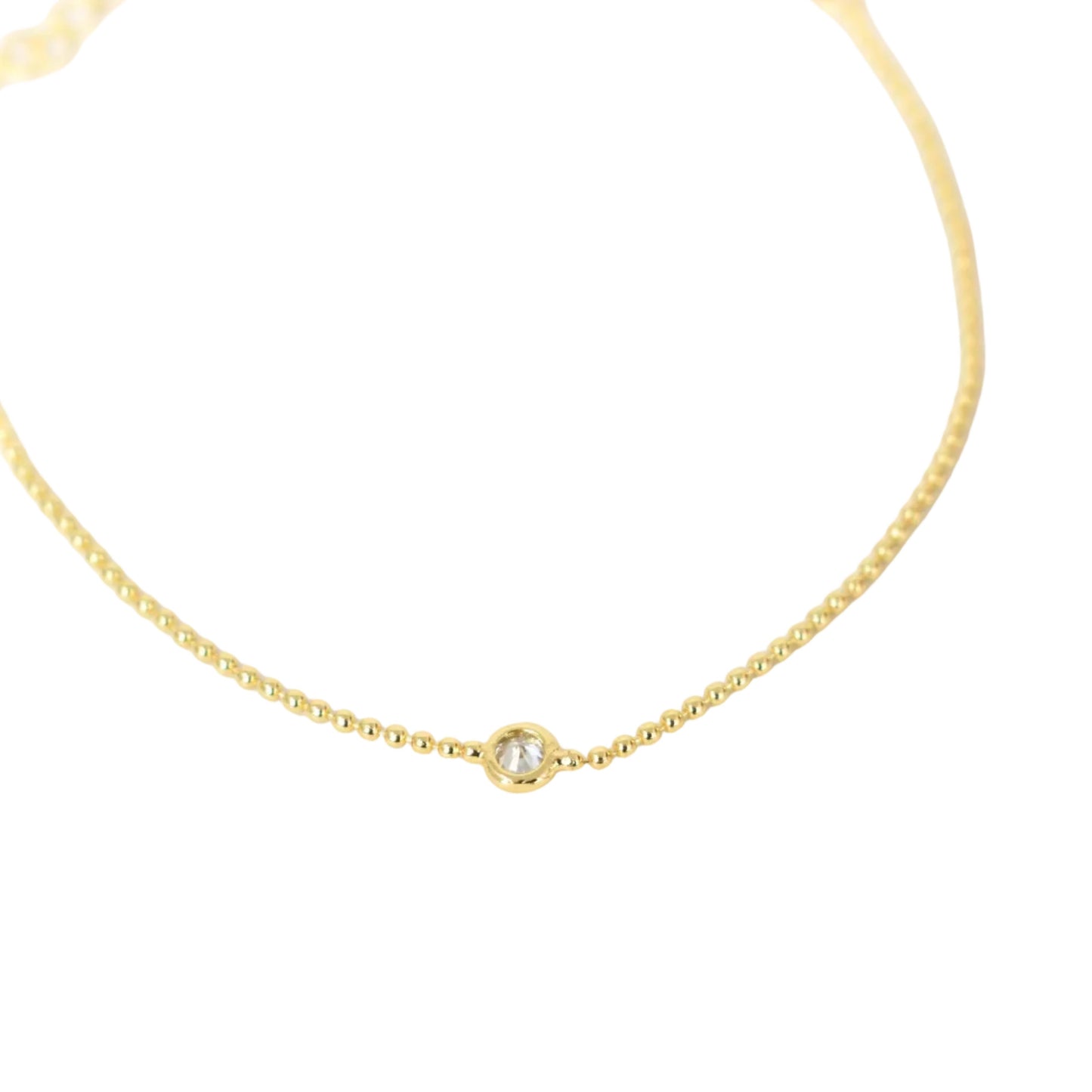 Dainty Crystal Bezel Bracelet