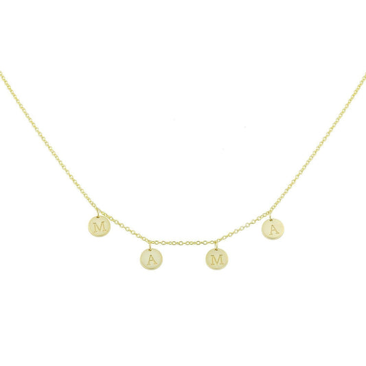 Mama Coin Charm Necklace or Bracelet