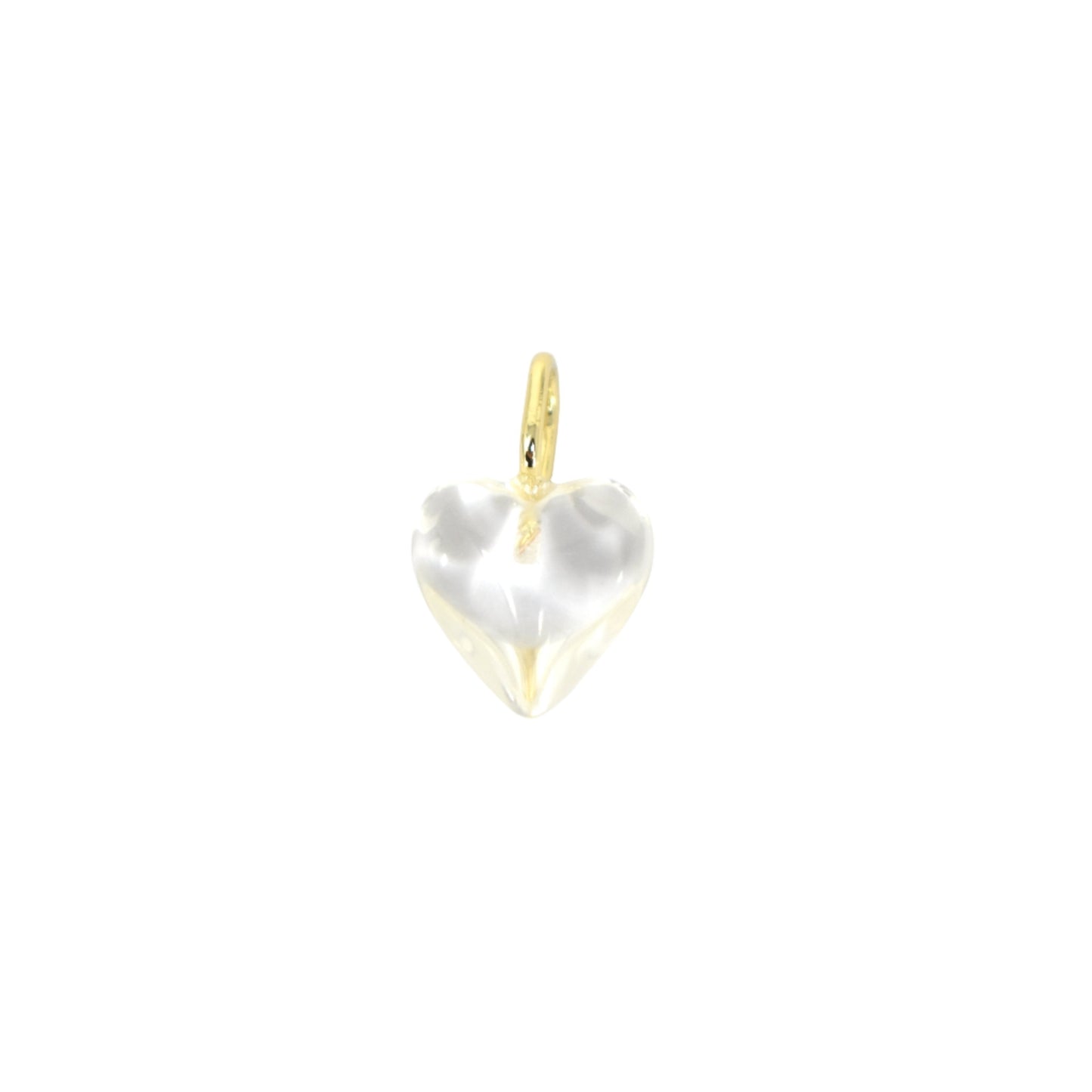 Palm Beach Stone Heart Charm Clear