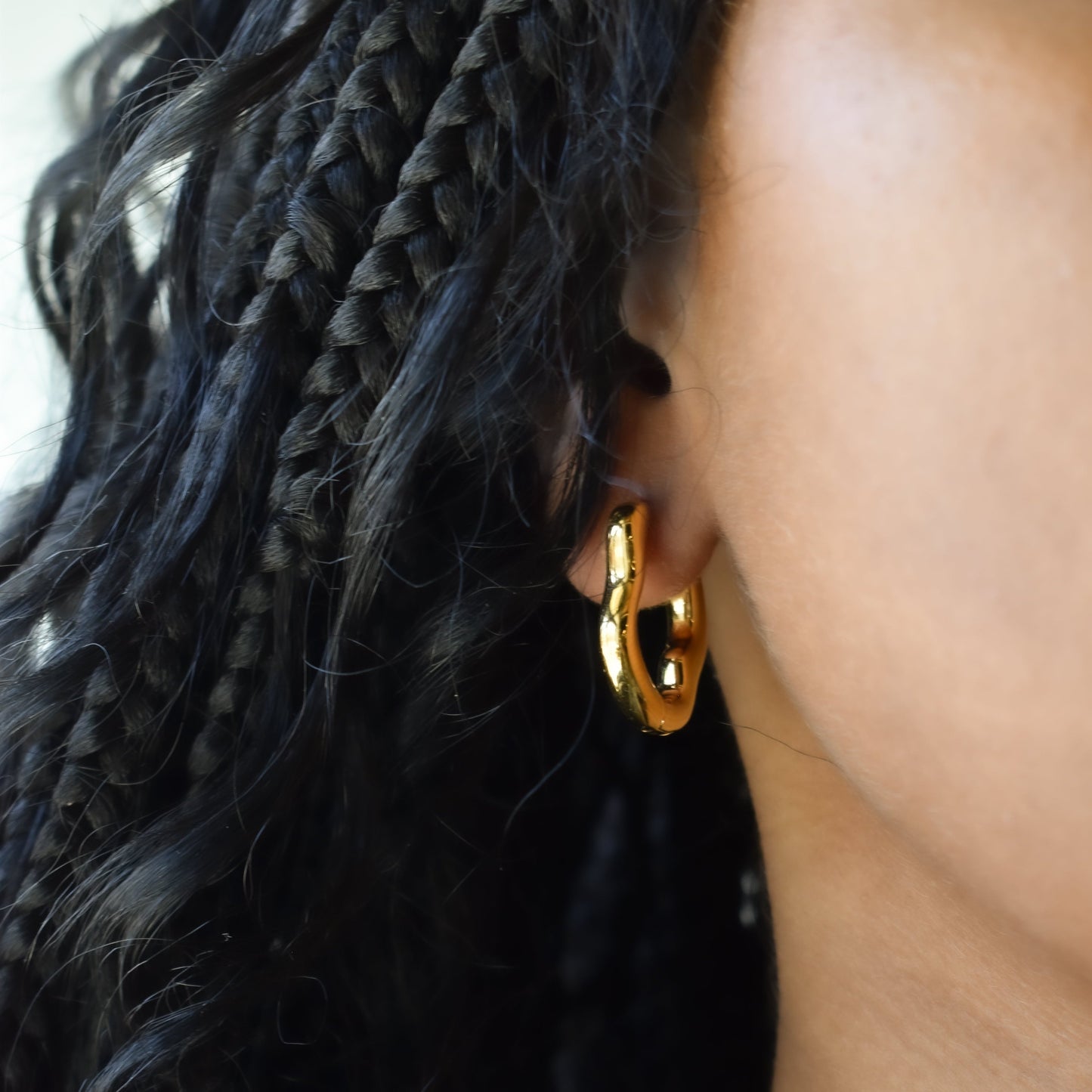 Liquid Gold Hoops