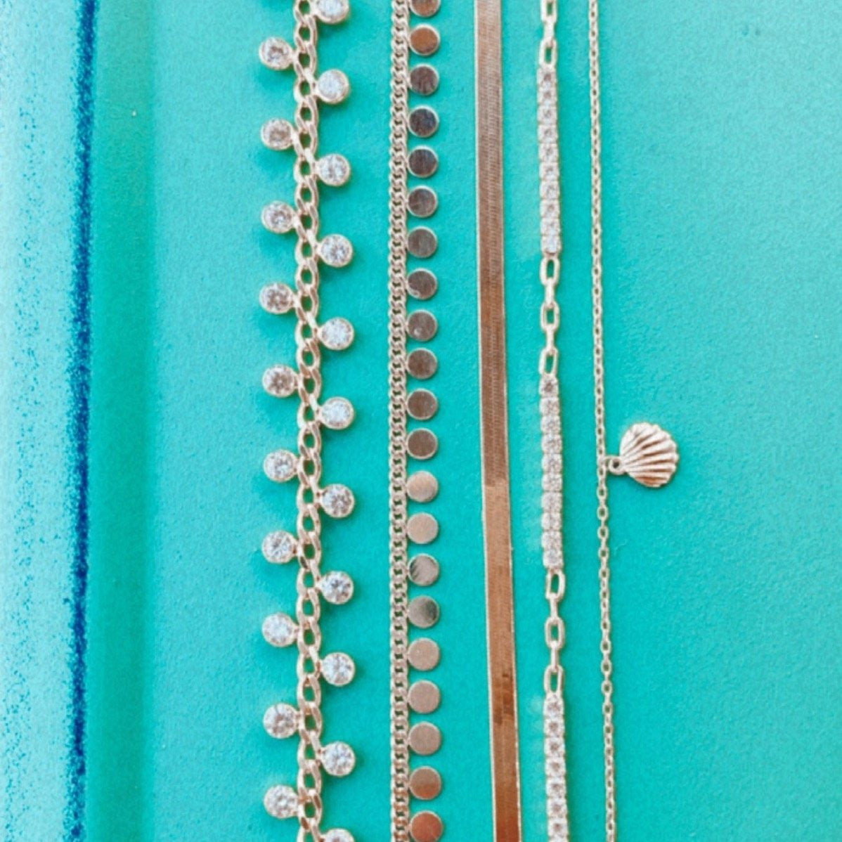 Dotted Crystals Anklet