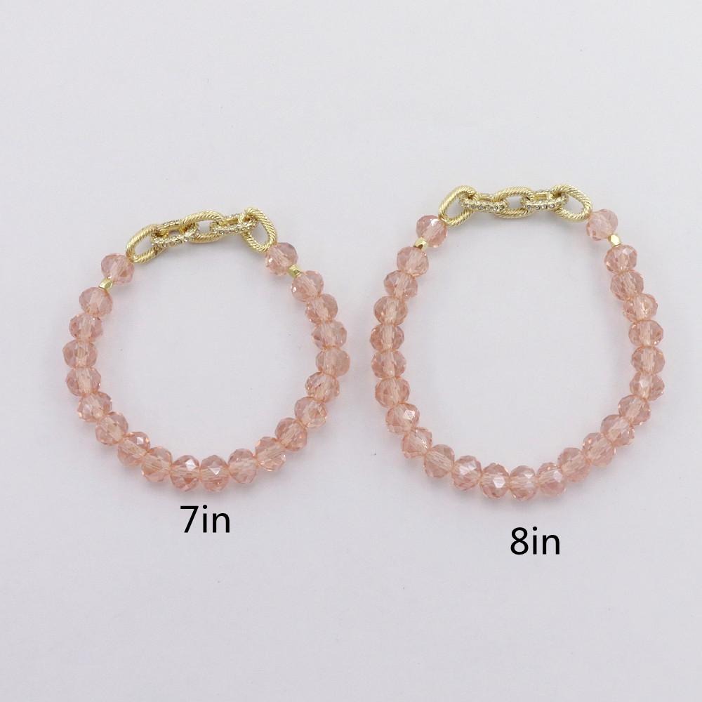 The Hope Pink Link Bracelet by Loverly Grey