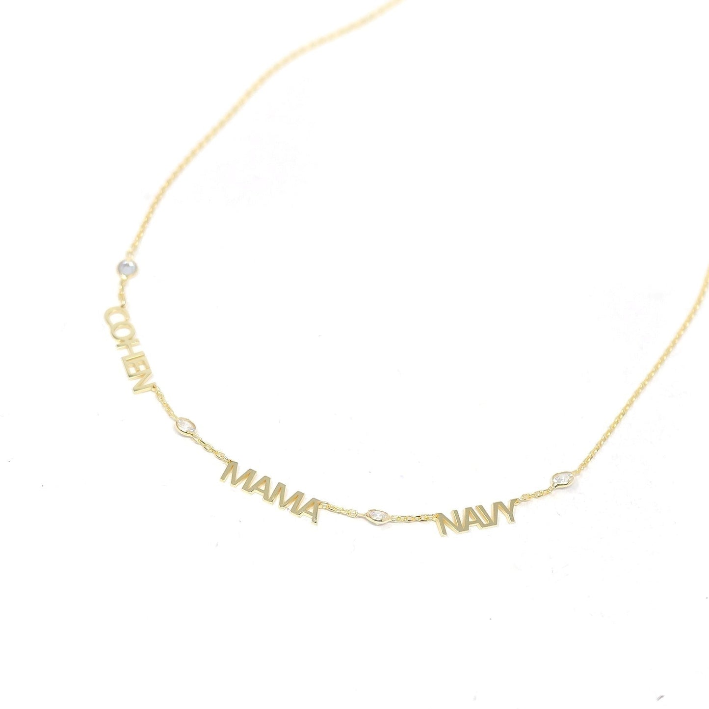 Custom My Mantra/Name Crystal Necklace