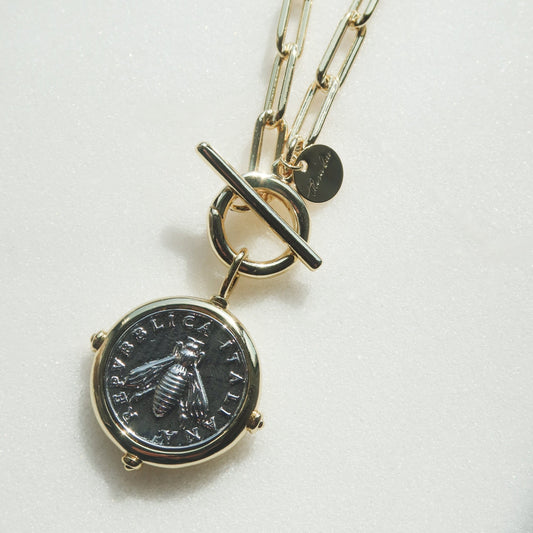 Two Tone Bee Charm
