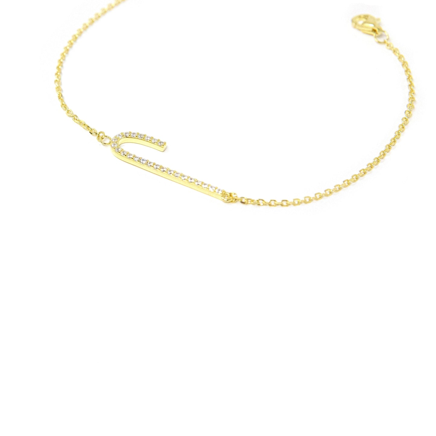 Tall Initial Bracelet