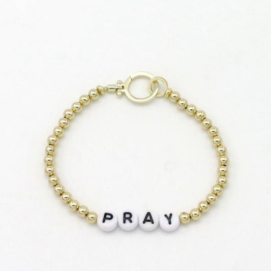 Customized Bead Stretch Bracelet with Hinge for Charms