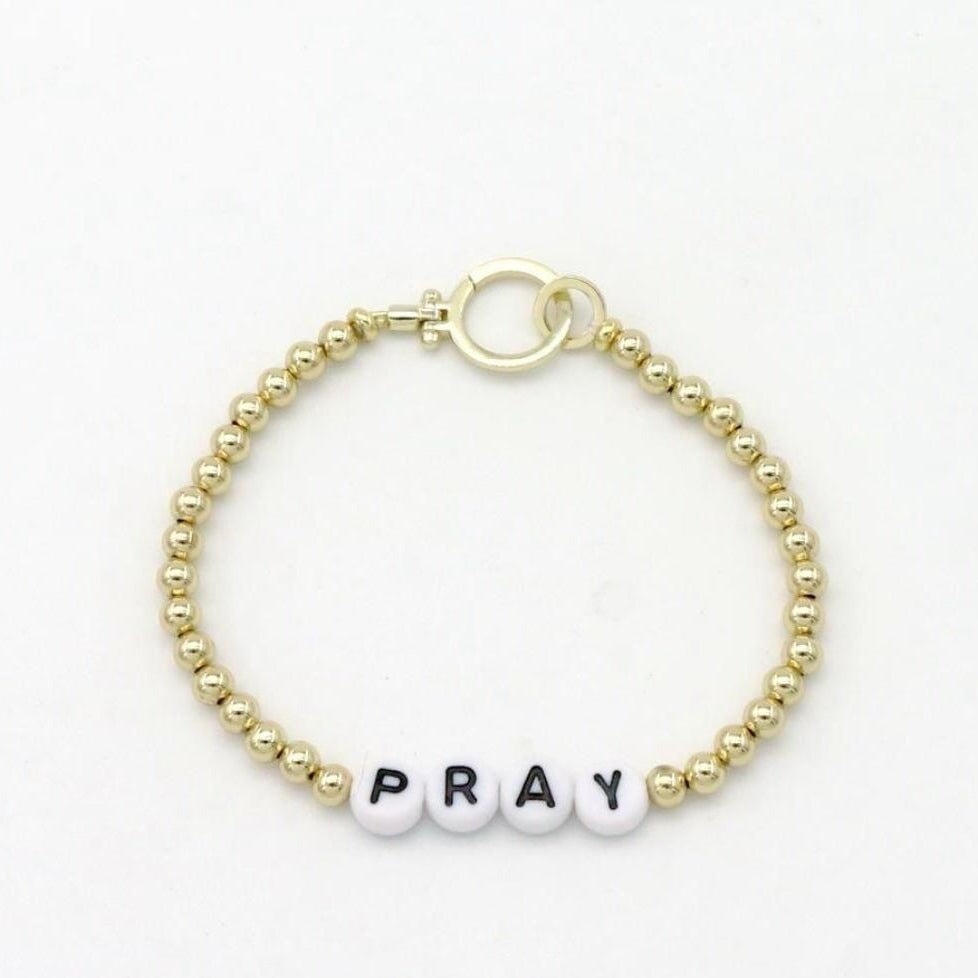 Customized Bead Stretch Bracelet with Hinge for Charms
