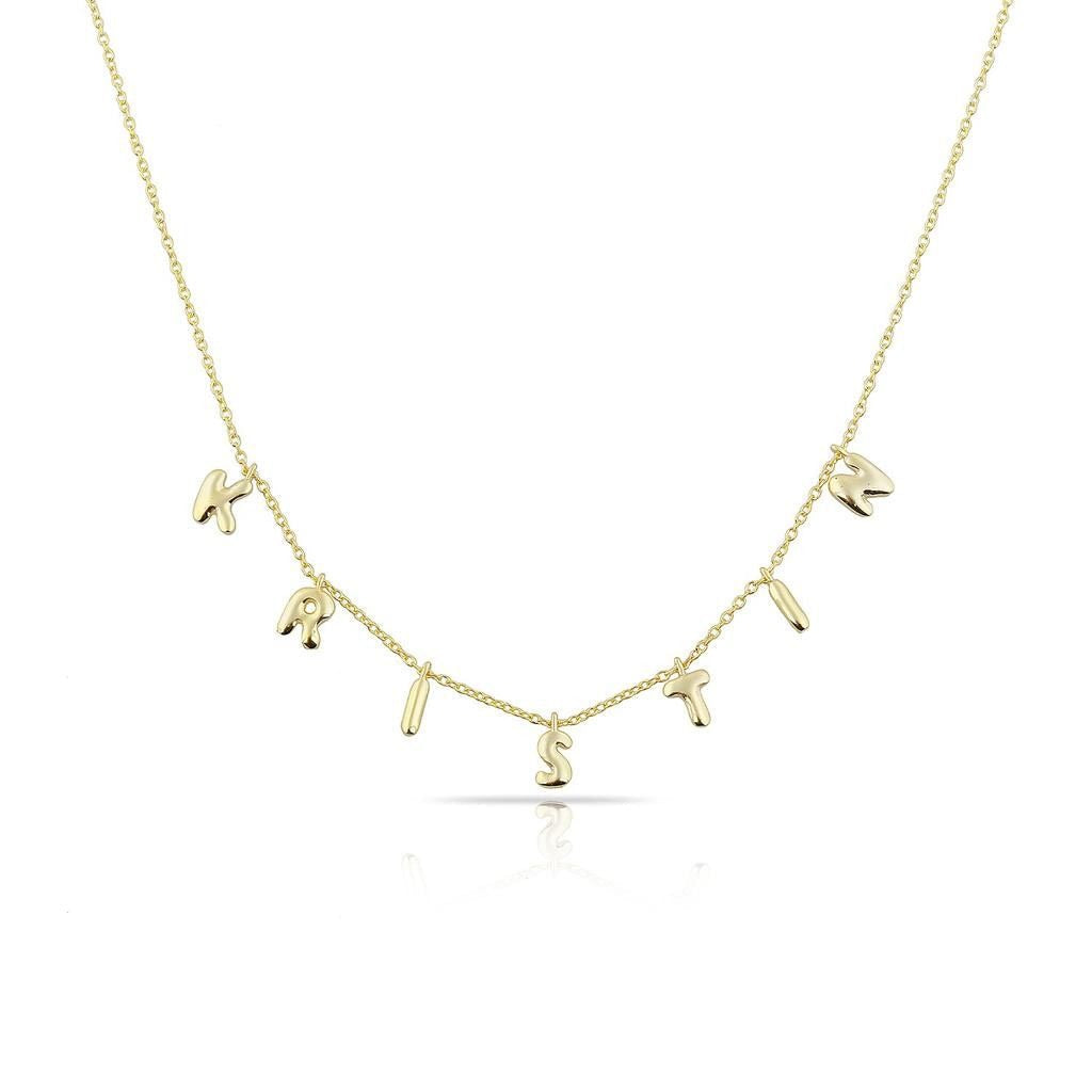 It’s All in a Name® Mini Bubble Letters Necklace