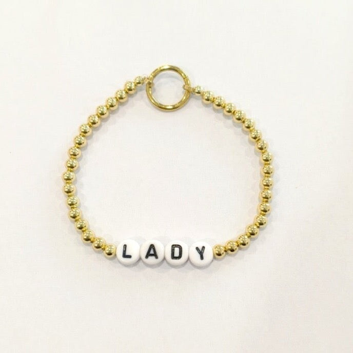 Customized Bead Stretch Bracelet with Hinge for Charms