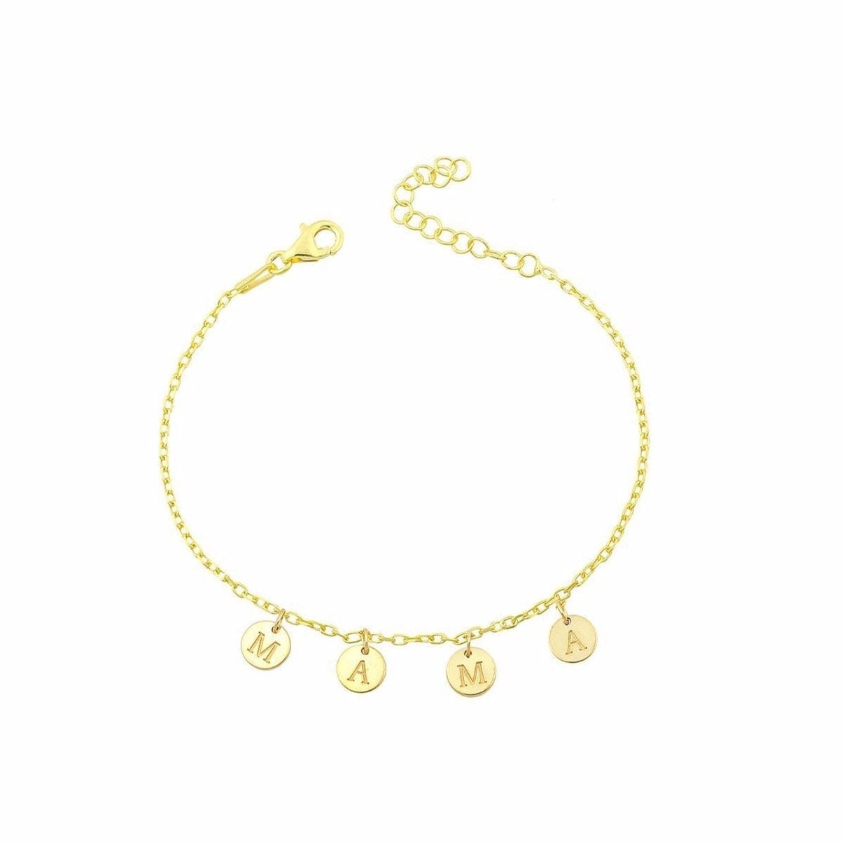 Mama Coin Charm Necklace or Bracelet