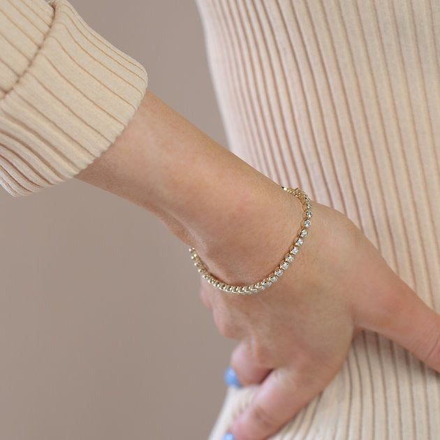 Morgan Bezel Tennis Bracelet