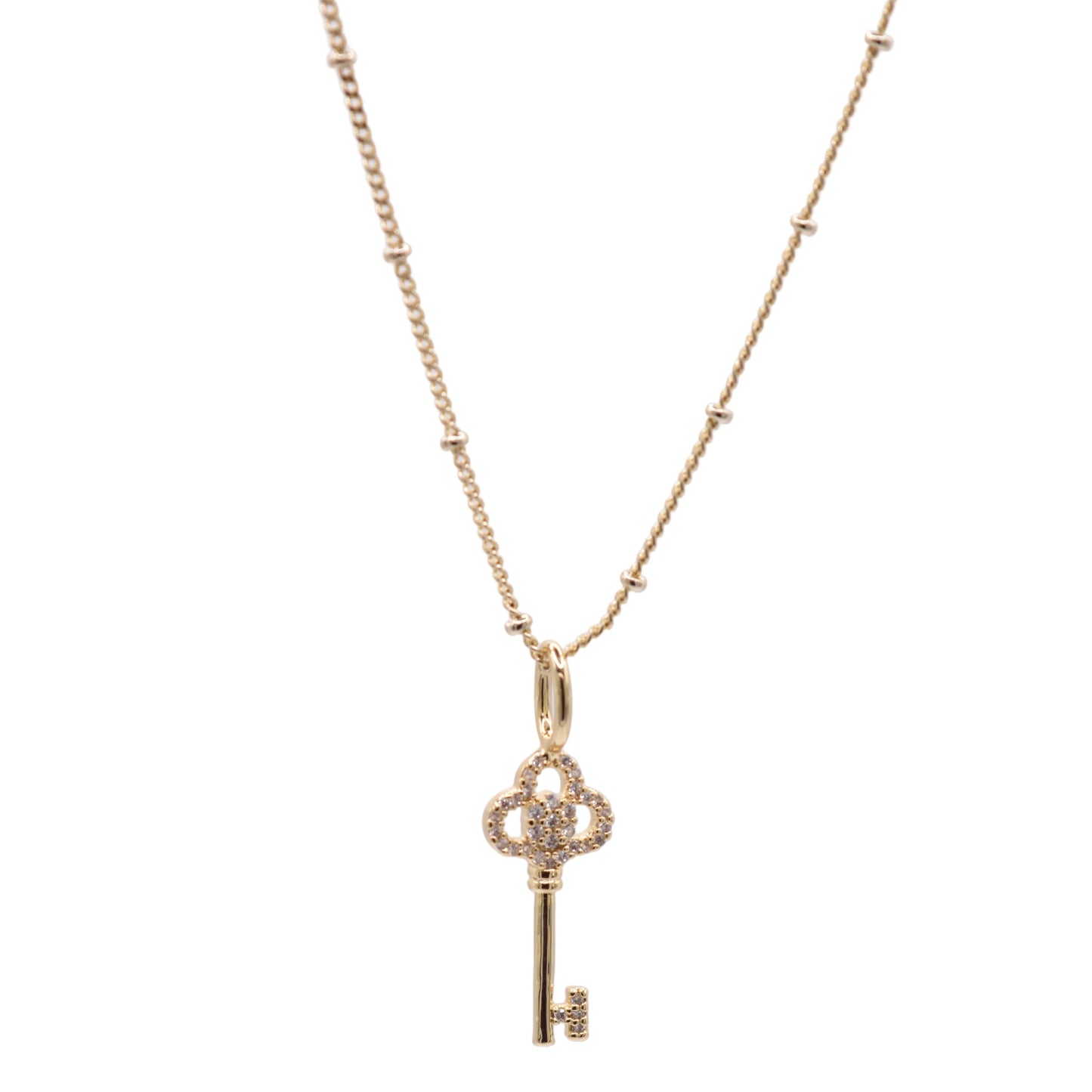 Kensington Key Charm Necklace