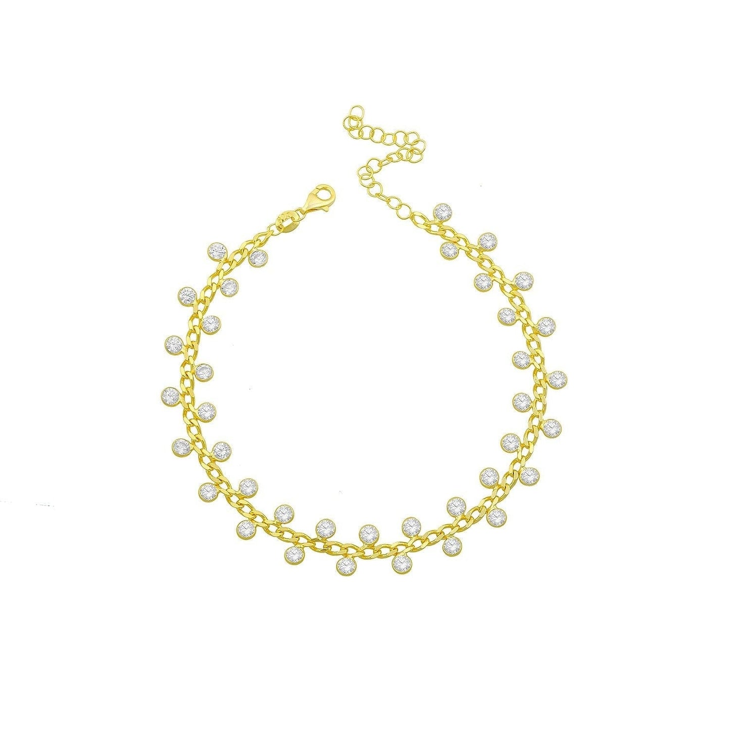 Dotted Crystals Anklet