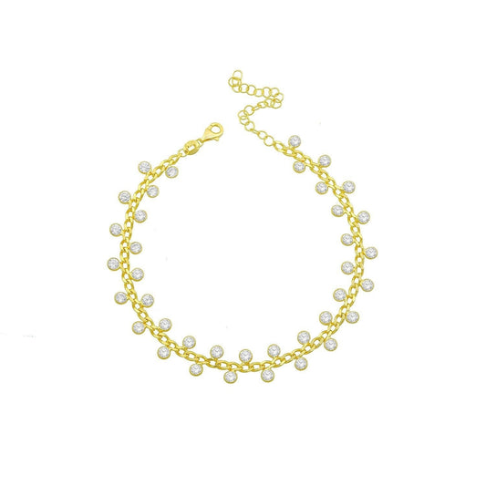 Dotted Crystals Anklet
