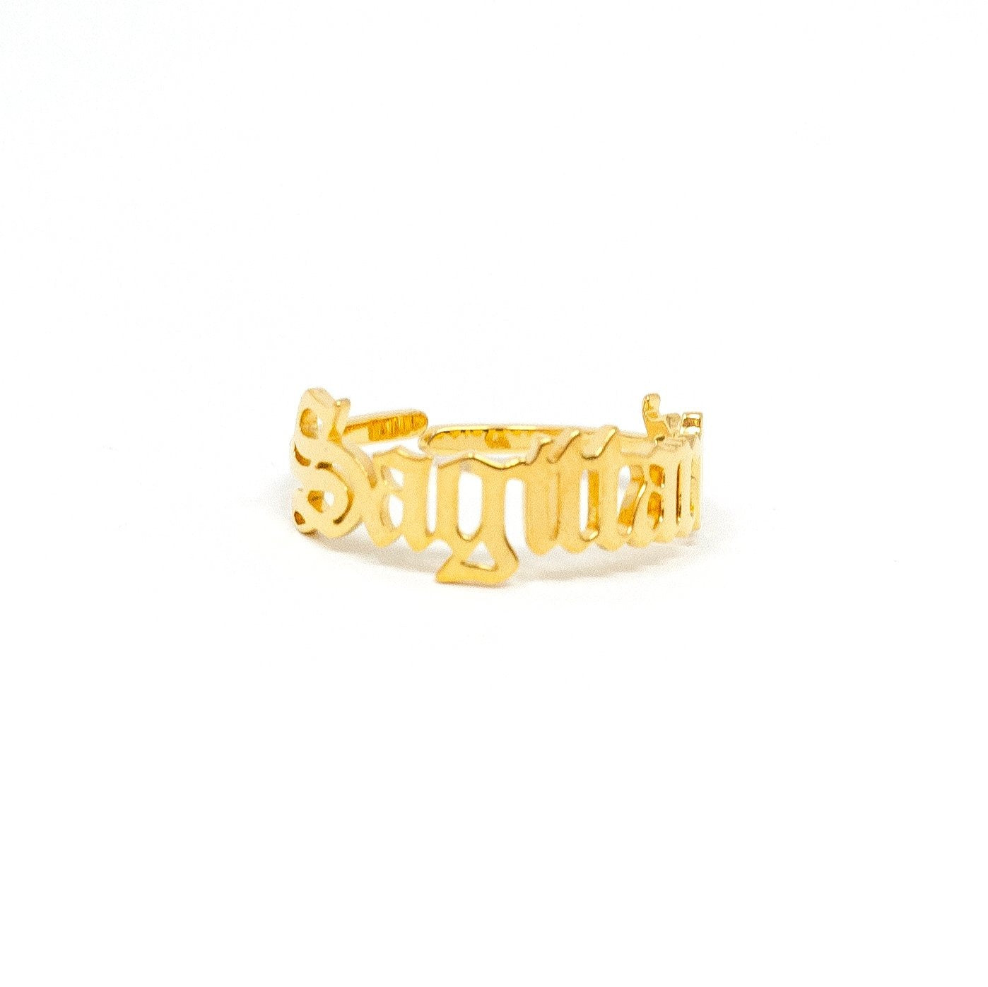 Zodiac Olde English Adjustable Rings