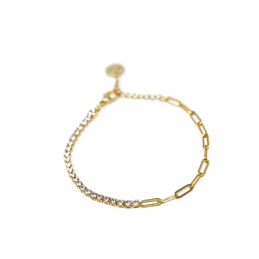 Split Tennis and Chain Link Choker