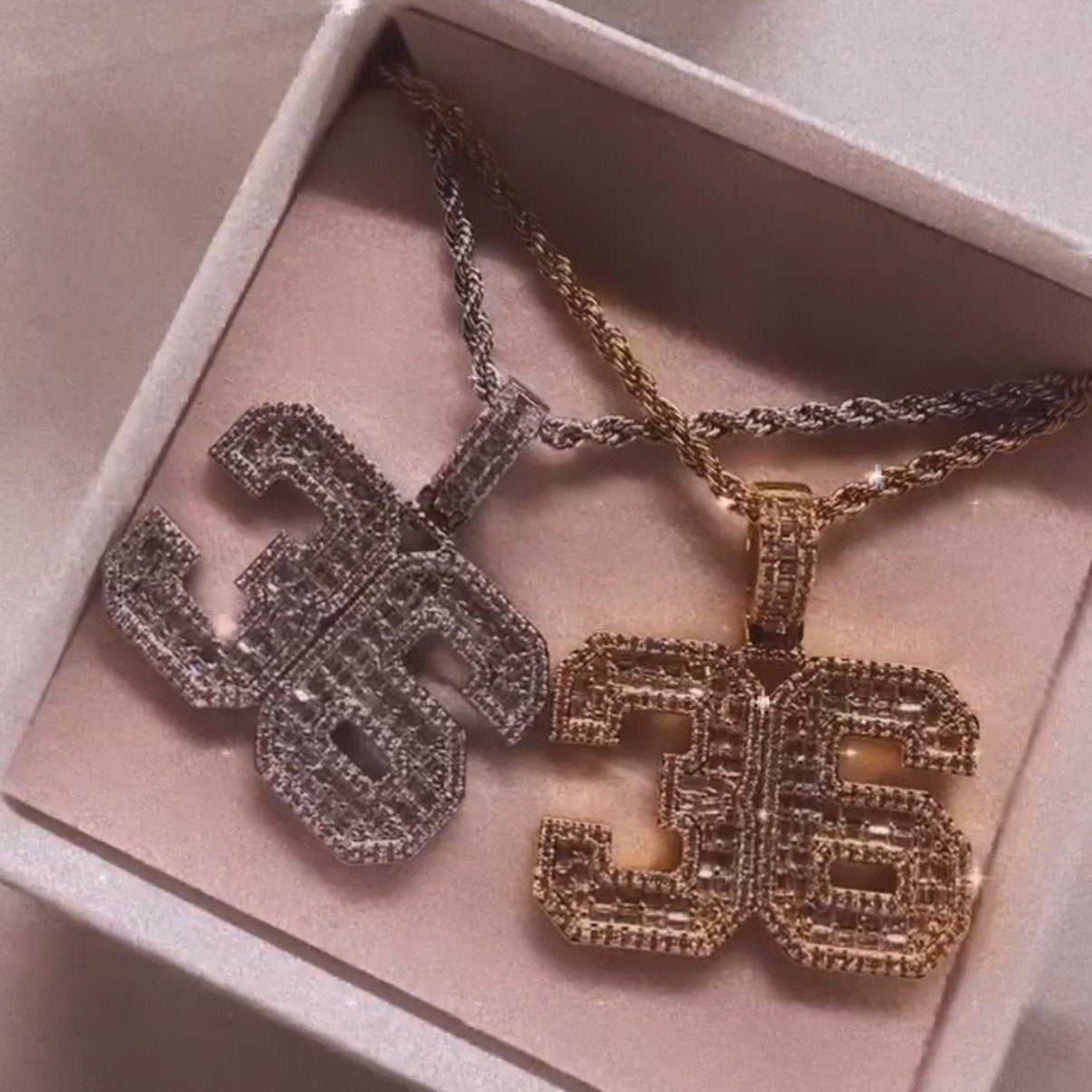 Customized Game Day Bling Necklace