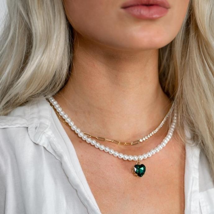 Split Tennis and Chain Link Choker
