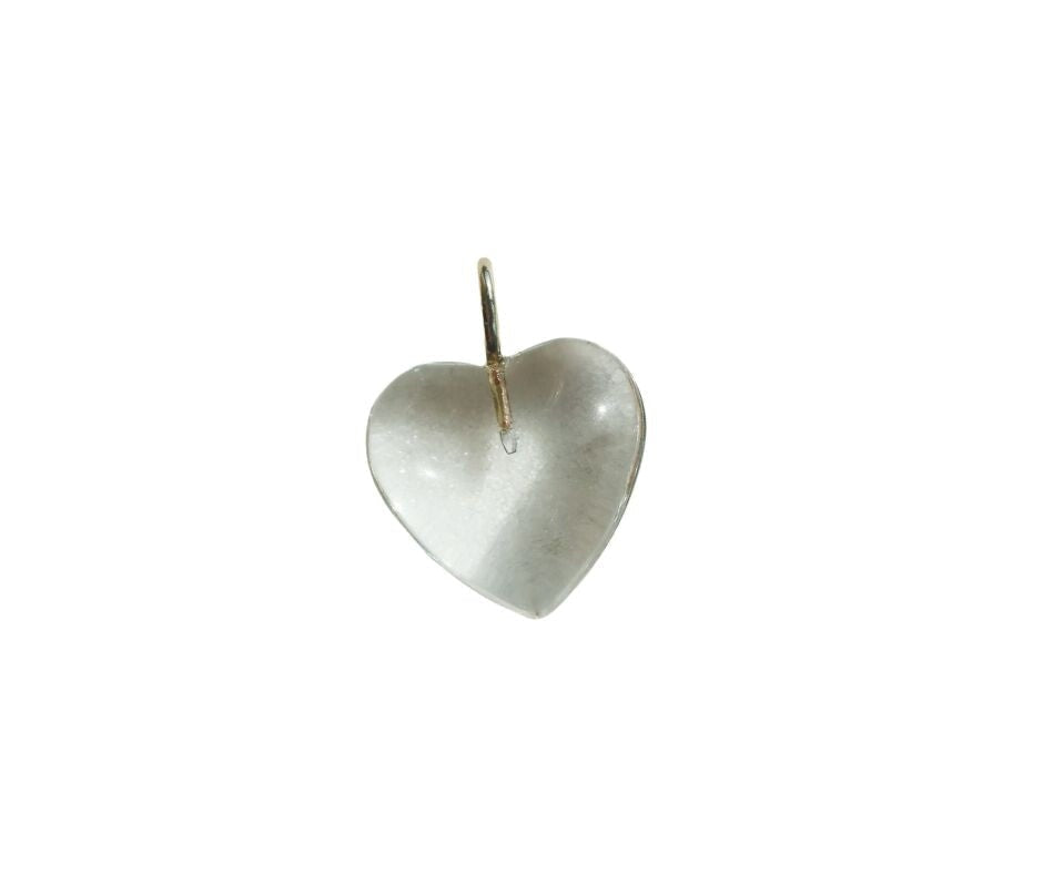 Palm Beach Stone Heart Charm Clear