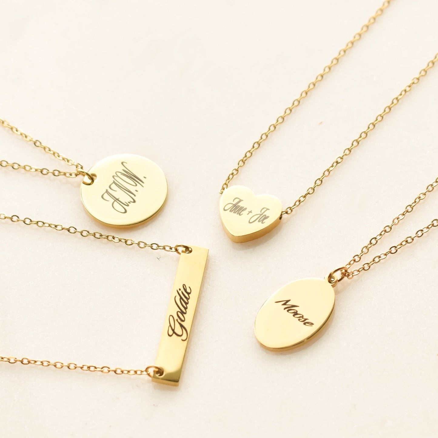 Custom Engraved Heart Necklace