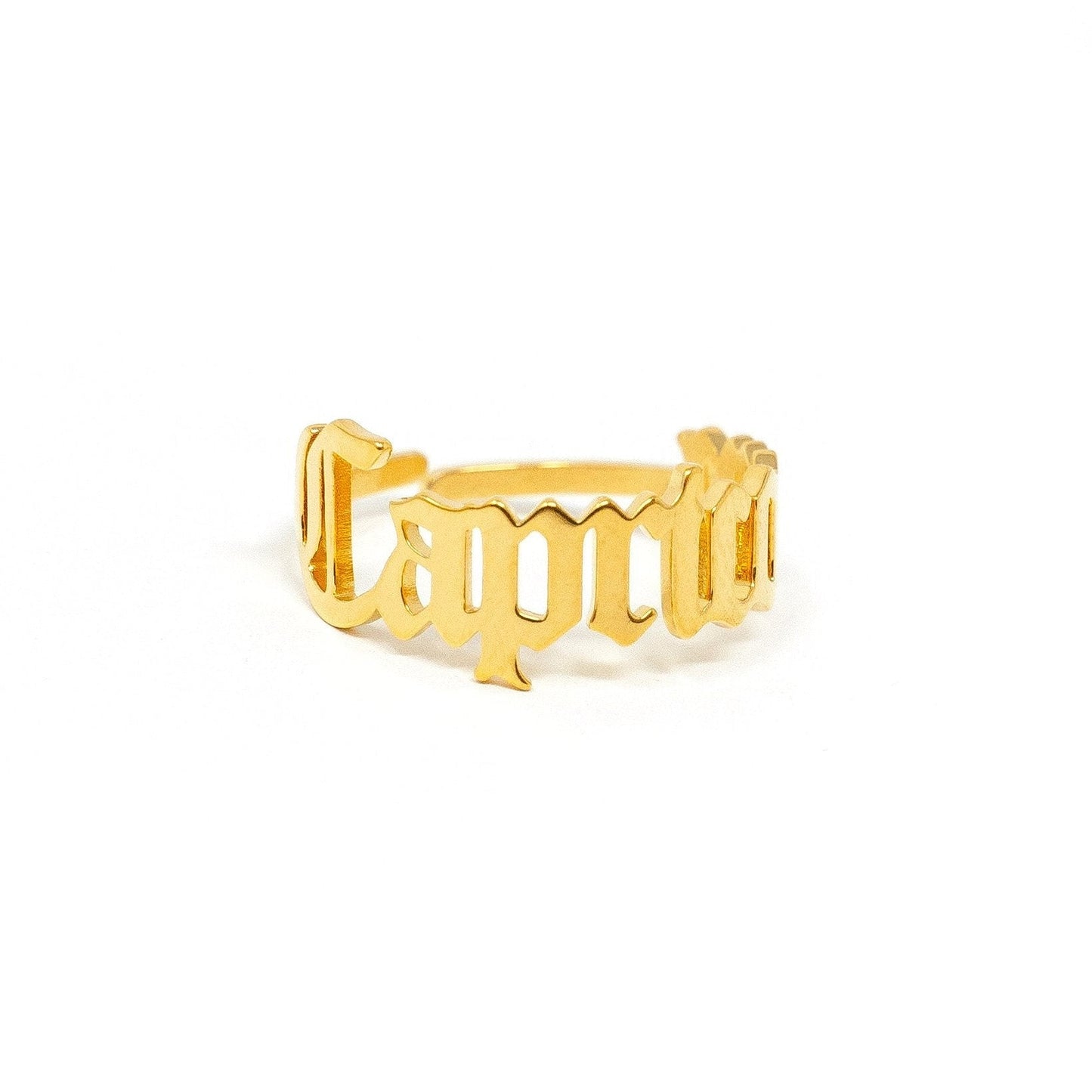 Zodiac Olde English Adjustable Rings